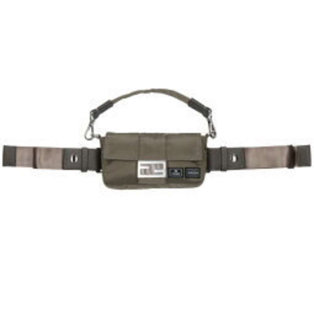 FENDI x Porter Mamma Bucket Shoulder Bag Khaki
